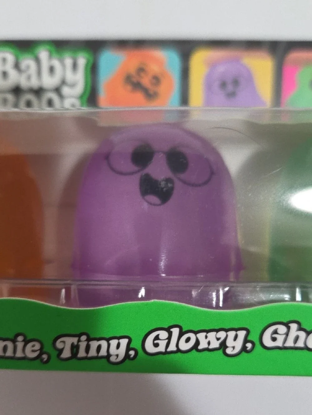 Needoh Baby Boos(3 Pk) W/orange,purple,and green teenie tiny ghosts-Authentic